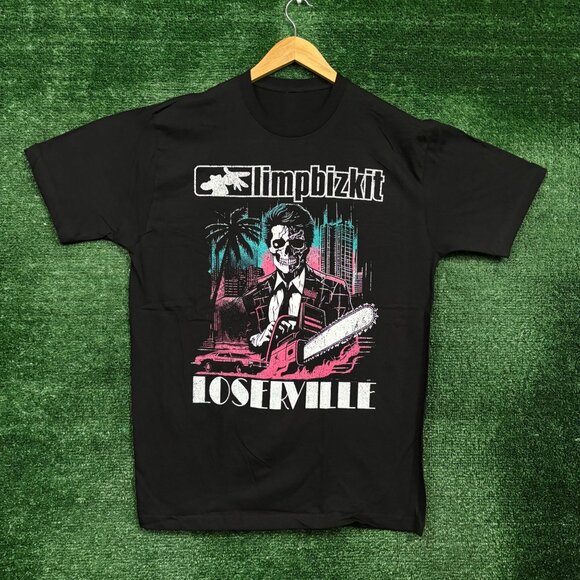Limp Bizkit Loserville European Tour Nu Metal Band T-Shirt Size Large - Picture 1 of 4